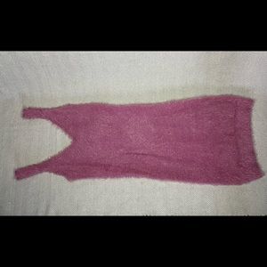 Short Sleeve Pink Sweater Dress